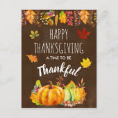 感謝祭のかぼちゃと紅葉 シーズンポストカード (正面)