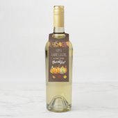 感謝祭のかぼちゃと紅葉 ボトルネックタグ (ボトル)