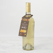 感謝祭のかぼちゃと紅葉 ボトルネックタグ (アングル)