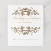 感謝祭のかわいい秋の葉座席表 プレイスカード (外部開封)