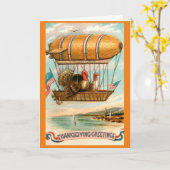 感謝祭のご挨拶 カード (黄色い花)