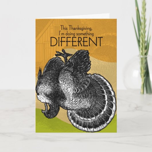 感謝祭のために違うな何か シーズンカード (正面)