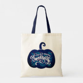 感謝祭のためのカボチャのファッショナブル文字 トートバッグ (裏面)