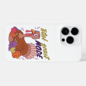 感謝祭のためのトータル饗宴モードのトルコ iPhoneケース (裏面横)