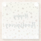 感謝祭のどんぐり ガラスコースター (裏面)