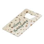 感謝祭のどんぐり クレジットカード栓抜き (正面アングル)