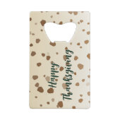 感謝祭のどんぐり クレジットカード栓抜き (裏面)