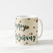 感謝祭のどんぐり コーヒーマグカップ (正面右)