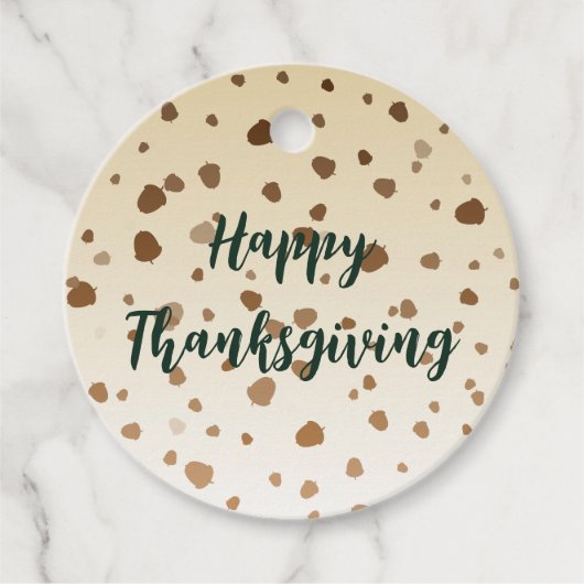 感謝祭のどんぐり フェイバータグ (正面)