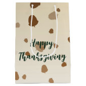 感謝祭のどんぐり ミディアムペーパーバッグ (裏面)