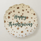 感謝祭のどんぐり ラウンドクッション (裏面)