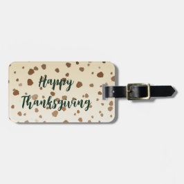 感謝祭のどんぐり ラゲッジタグ