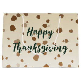 感謝祭のどんぐり ラージペーパーバッグ