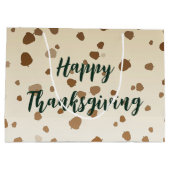 感謝祭のどんぐり ラージペーパーバッグ (裏面)