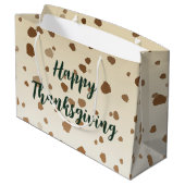 感謝祭のどんぐり ラージペーパーバッグ (裏面アングル)