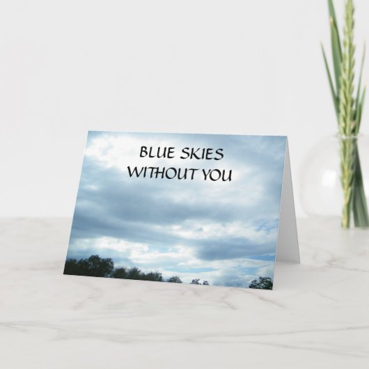 感謝祭のない青い空 シーズンカード (正面)