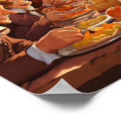 感謝祭ののまわりに漫画家たち ポスター (角)