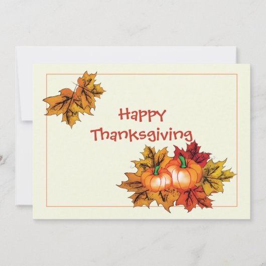 感謝祭のはがき カード (正面)
