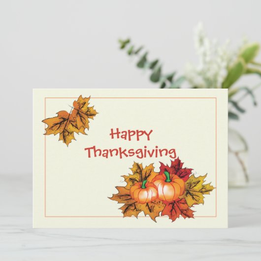 感謝祭のはがき カード (スタンド正面)