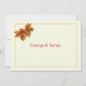 感謝祭のはがき カード (裏面)