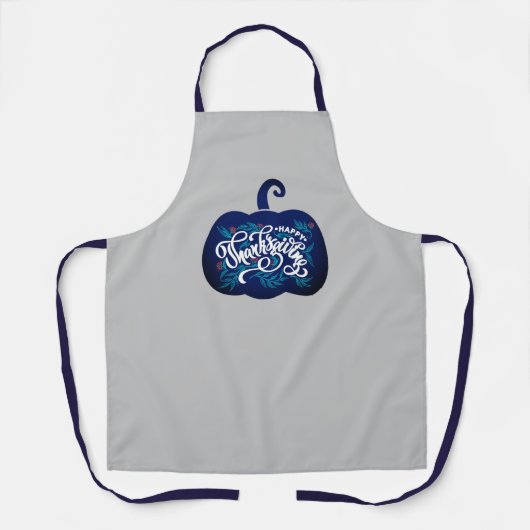 感謝祭のアプロのためのカボチャのファッショナブル文字 エプロン (正面)