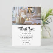 感謝祭のエレガントテーブル置き場の写真 サンキューカード (スタンド正面)