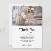 感謝祭のエレガントテーブル置き場の写真 サンキューカード (正面)