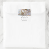 感謝祭のエレガントテーブル置き場の写真 スクエアシール (バッグ)