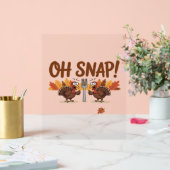 感謝祭のオスナッおもしろいプトルコの日の夜 アクリルサイン (ウェディング)