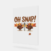 感謝祭のオスナッおもしろいプトルコの日の夜 アクリルサイン (傾斜)