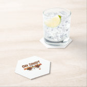 感謝祭のオスナッおもしろいプトルコの日の夜 ペーパーコースター (インサイチュ)