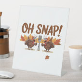 感謝祭のオスナッおもしろいプトルコの日の夜 台座サイン (インサイチュ)