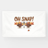 感謝祭のオスナッおもしろいプトルコの日の夜 横断幕 (横)