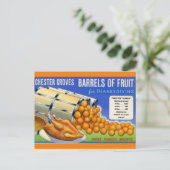 感謝祭のオレンジ ポストカード (スタンド正面)