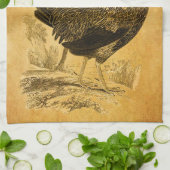 感謝祭のオンドリ キッチンタオル (折り畳み)