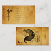 感謝祭のオンドリ 名刺 (正面/裏面)