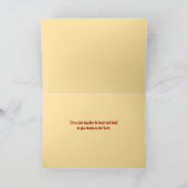 感謝祭のオークの葉のグリーティングカード カード (内部)