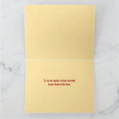 感謝祭のオークの葉のグリーティングカード カード (内部)