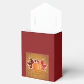 感謝祭のカエデとカボチャ フェイバーボックス (オープン)