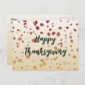 感謝祭のカエルの葉のポストカード ポストカード (正面/裏面)