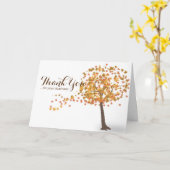 感謝祭のカスタマイズカード - 紅葉のカード カード (黄色い花)