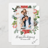 感謝祭のカスタム写真 シーズンカード (正面/裏面)