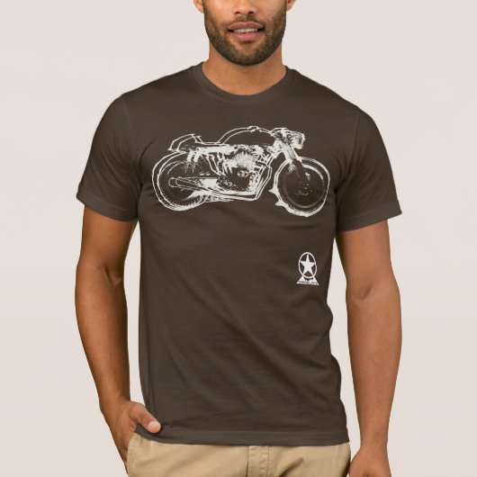 感謝祭のカフェのレーサー#1 Tシャツ (正面)