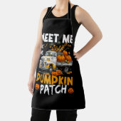 感謝祭のカボチャでいっぱいのトラックがポンプで私に会う エプロン (インサイチュ)