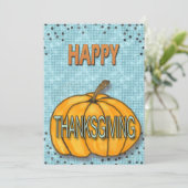 感謝祭のカボチャ サンキューカード (スタンド正面)