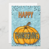 感謝祭のカボチャ サンキューカード (正面/裏面)