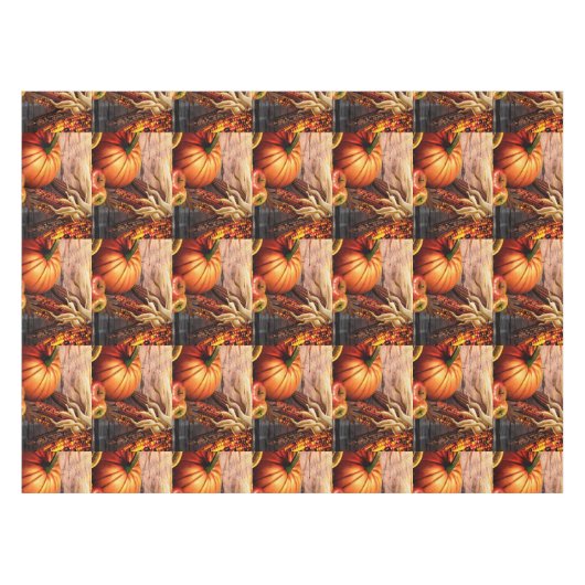 感謝祭のカボチャ テーブルクロス (正面(横))