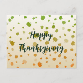 感謝祭のカボチャ ポストカード