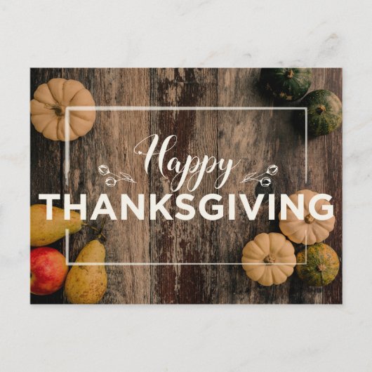 感謝祭のカボチャ ポストカード (正面)