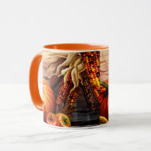 感謝祭のカボチャ マグカップ (正面左)